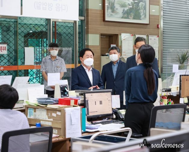 주광덕 남양주시장, 남양주우체국 격려 방문