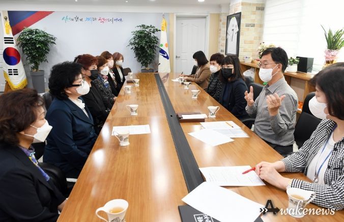 이민근 안산시장, 대한미용사회 단원구지부 임원진과 간담회