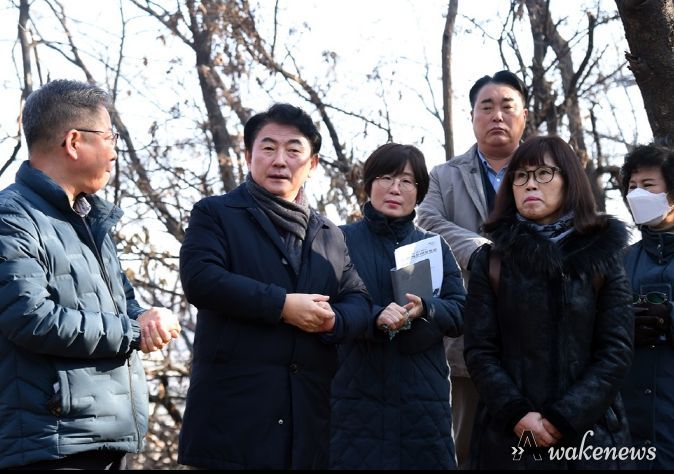 김동근 의정부시장, 도시공원 내 불법 건축물 철거요청 관련 민원 현장 방문·점검