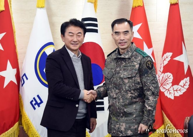김동근 의정부시장, 설 명절 맞아 군·경 위문