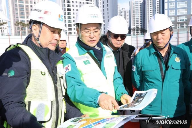 이동환 고양시장, 해빙기 대비 건설현장 안전점검 나서