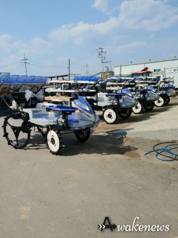 양주시, 본격적인 모내기철 대비 벼재배 농가에 승용이앙기 임대