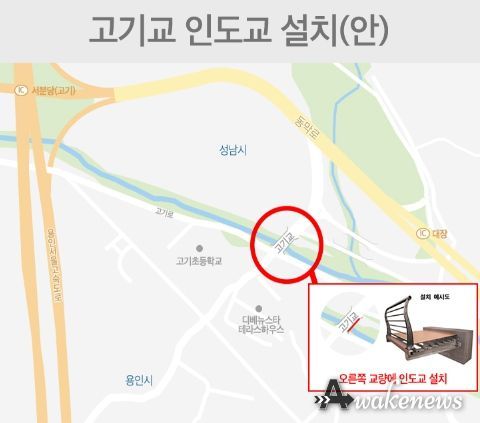 고기교 인도교 설치안