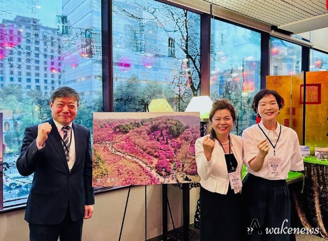 경기관광홍보설명회 모습. 왼쪽부터 경기도 관광산업과장,부천시 관광진흥과장, 한국관광공사 대만 지사장