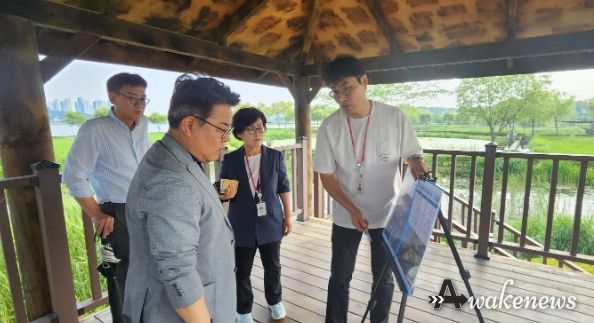 김동구 한강유역환경청장, 의왕시 왕송습지 방문