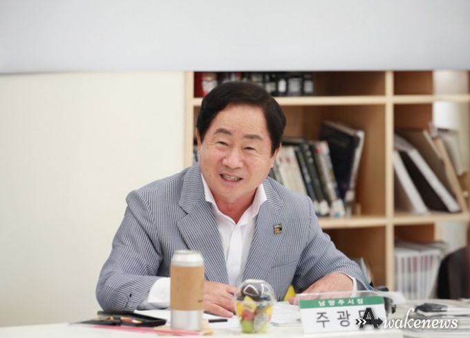 주광덕 남양주시장, 심석중 교육 가족과 학교 발전 논의