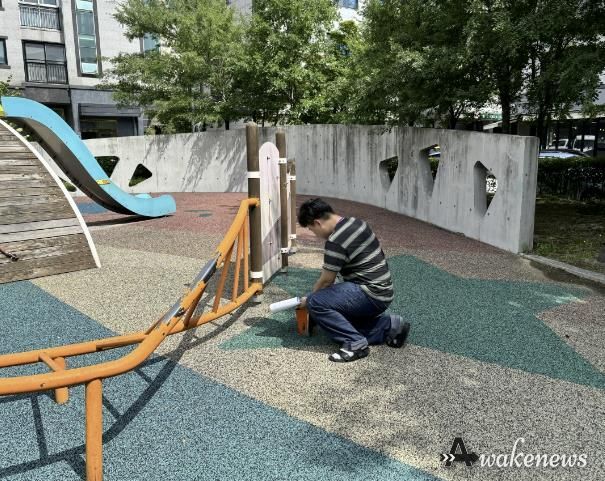 어린이활동공간(보육식, 놀이시설) 점검 장면