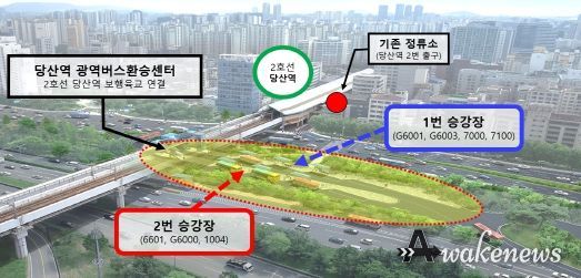당산역 환승센터 정류소