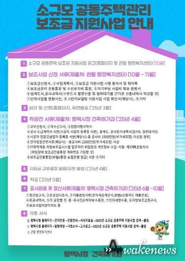 평택시, 2025년 소규모 공동주택관리 지원사업 수요조사