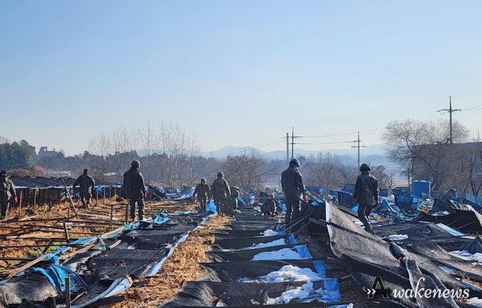이천시 대설피해지역, 군부대 대민 지원으로 복구 활동‘활발’