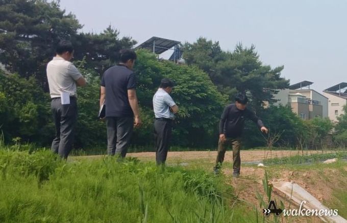 파주시 운정4동, 집중호우 침수 피해 현장 등 수해취약지 점검