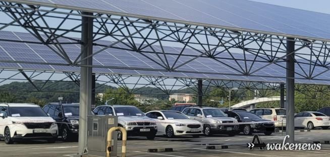 지방세 체납으로 압류된 차량들.