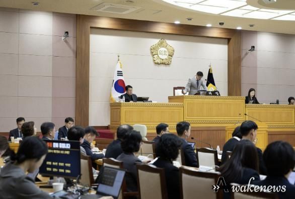 제382회 임시회 제7차 본회의가 열리고 있는 양주시의회 본회의장