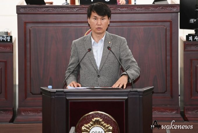 송선영 의원 5분발언 모습