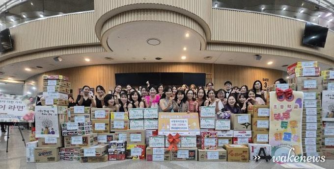 평택교원플루트오케스트라, 라면 140박스로 지역사회 온기 전해