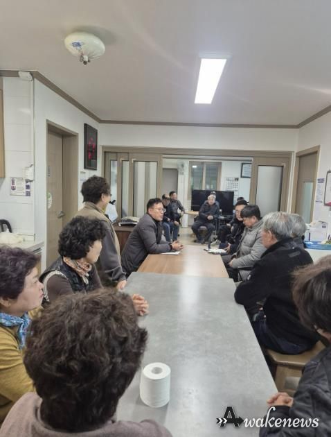 가평군 상면, 연말 경로당 순회하며 안부 살펴