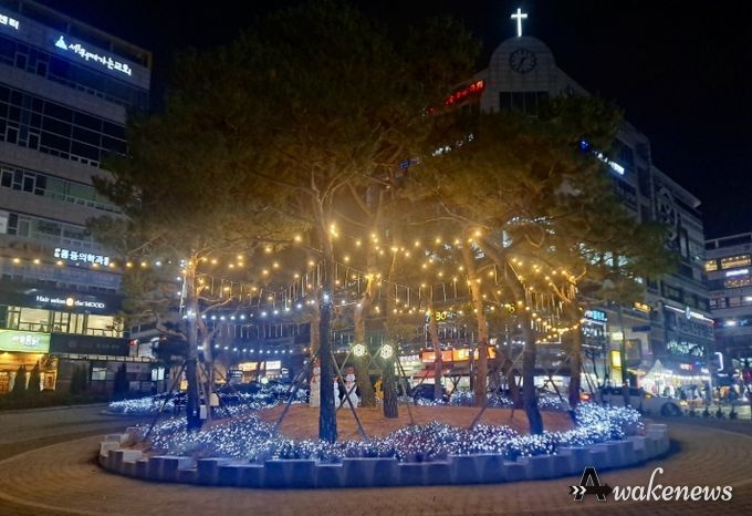 양주시, 고읍광장 연말연시 경관조명 설치