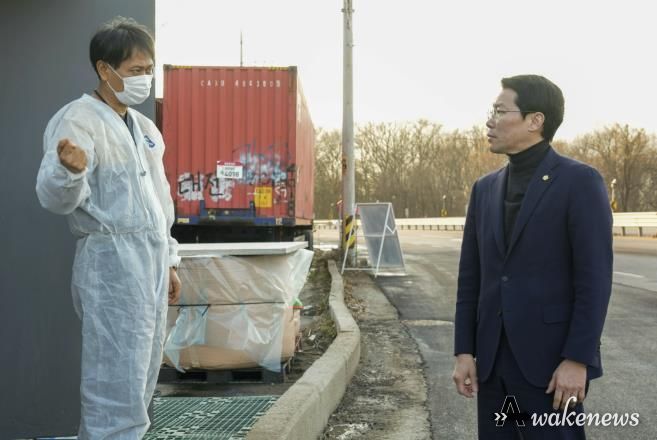 포천시의회 임종훈 의장, 가축방역 거점 소독초소 근무자 격려