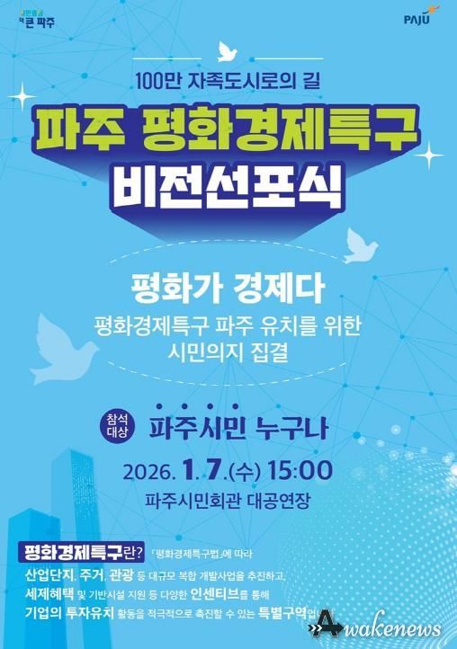 파주시, ‘평화경제특구 비전선포식’ 개최