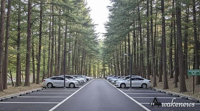 성남시 중원구 상대원동 하이테크밸리 근린공원에 조성하는 지평식 주차장 인공지능(AI) 생성 이미지