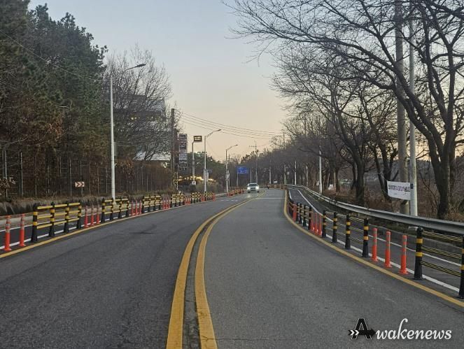 성남시, 청계산로 자전거도로 1.9㎞ 구간 도로 안전시설물 설치