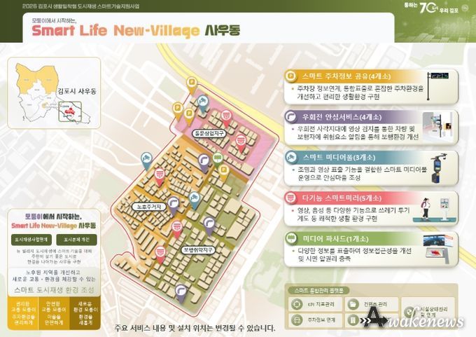 ‘사우동 뉴빌리지’ 생활밀착형 도시재생 스마트기술 지원사업
