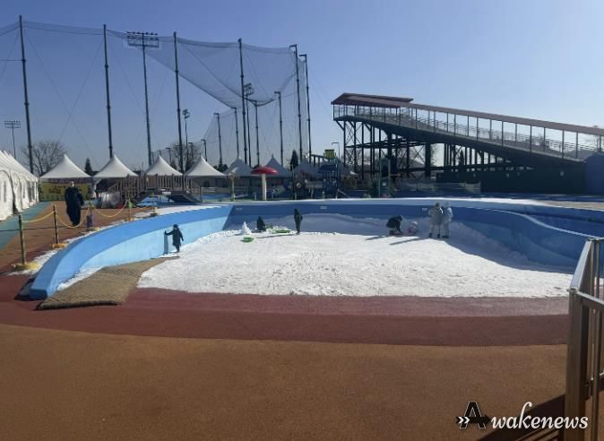 월곶에코피아 썰매장 전경