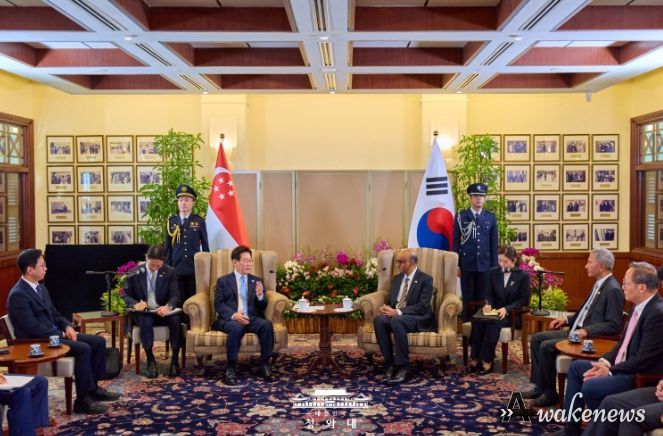 '타르만' 싱가포르 대통령 면담(청와대)