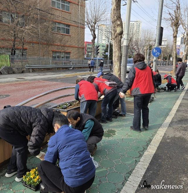 구리시 수택3동, 주민과 함께하는 봄꽃 가득한 마을만들기 추진