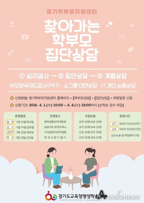 찾아가는 학부모 집단상담 프로그램 웹포스터