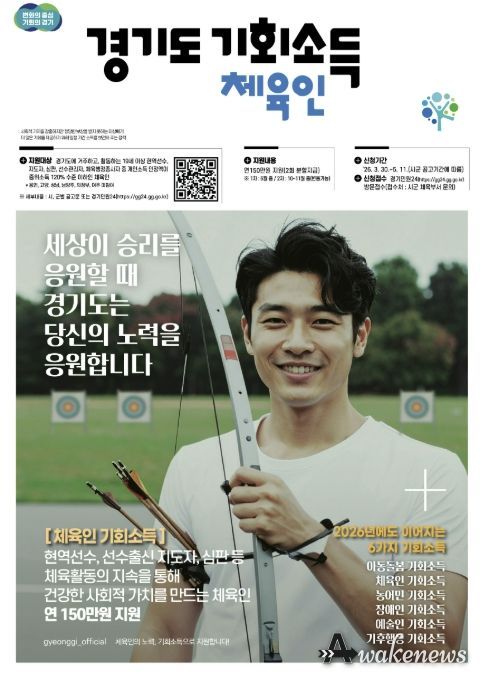 연천군, 체육인 기회소득 접수 시작