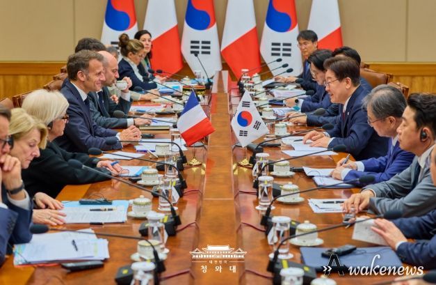 한·프랑스 정상회담 확대회담(청와대)