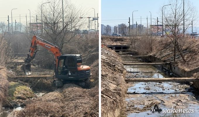 파주시 교하동, 배수로·세천 말끔히 정비